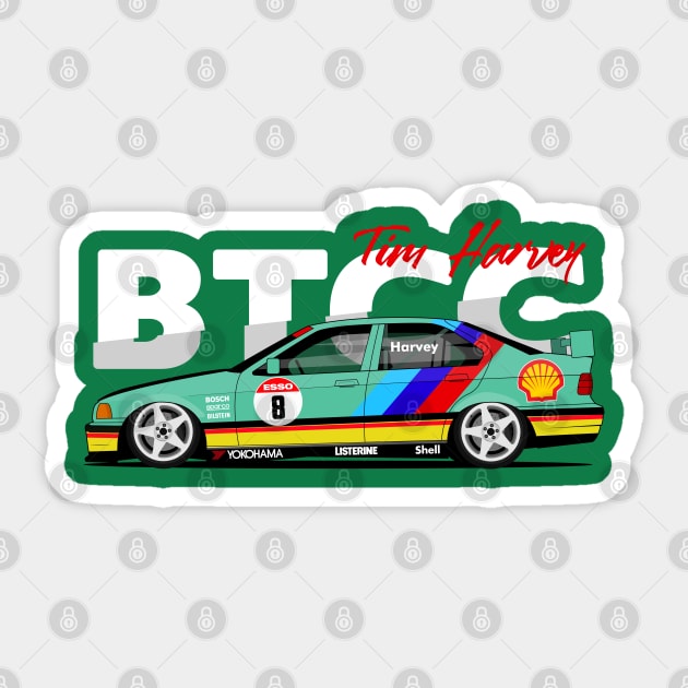 E36 BTCC SPORTCAR Sticker by shketdesign